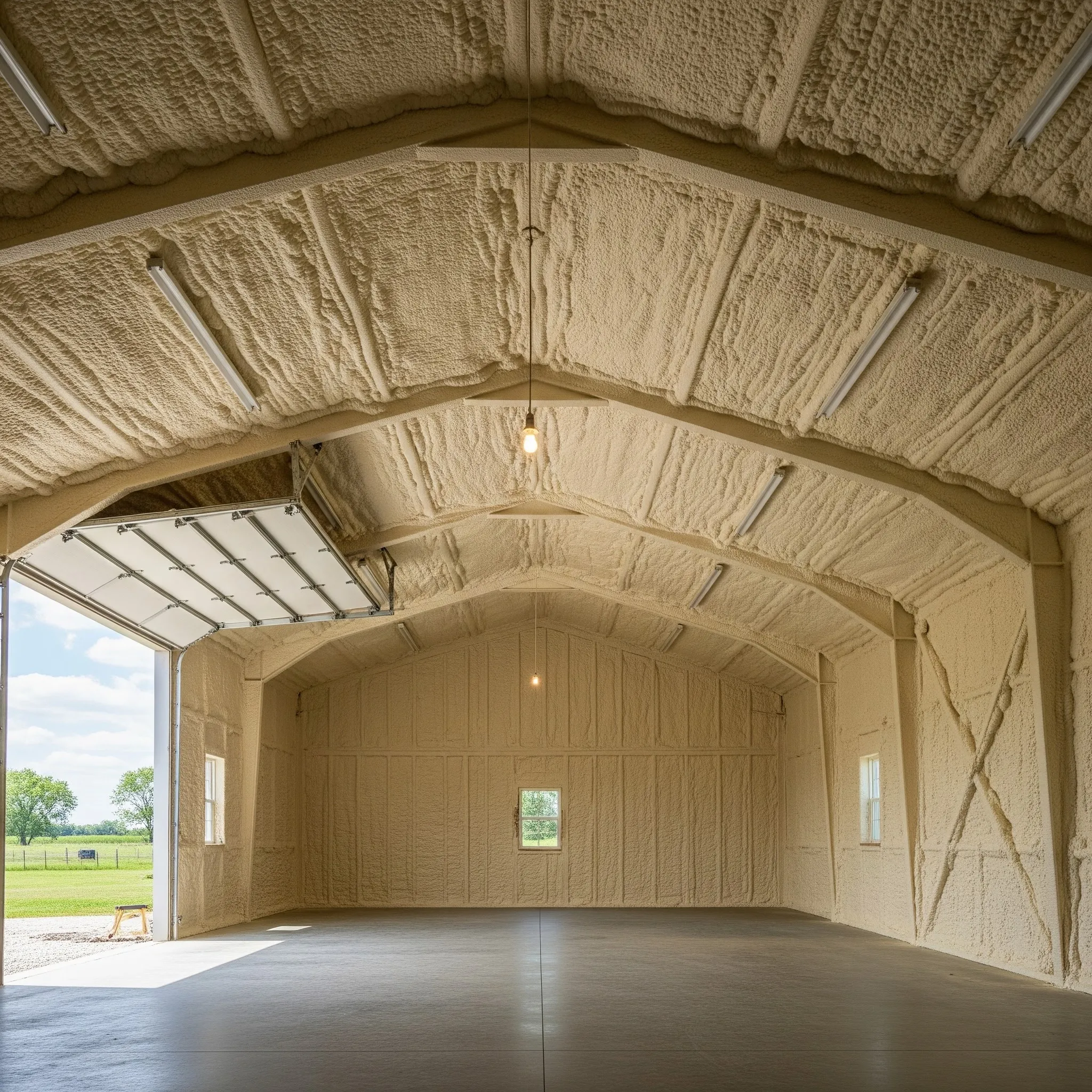 Spray foam insulation